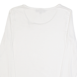 JAEGER Womens T-Shirt White 3/4 Sleeve S