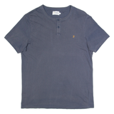 FARAH Mens T-Shirt Blue L