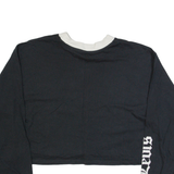 LEVI'S Oversized Cropped Womens T-Shirt Black Long Sleeve XS