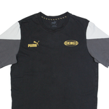 PUMA KING Mens T-Shirt Black S