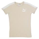 PUMA Mens T-Shirt Beige XS