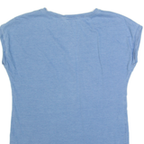 MASSIMO DUTTI Mens T-Shirt Blue V-Neck XS