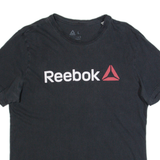 REEBOK Mens T-Shirt Black L