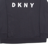 DKNY Womens Sweatshirt Black Crew Neck XL