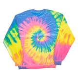 RIPPLE JUNCTION Rick And Morty Tie-Dye Mens Sweatshirt Blue Crew Neck M