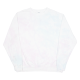INDEPENDANT Tie-Dye Mens Sweatshirt White Crew Neck XL