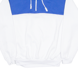 B&J Mens Sweatshirt White 1/4 Zip 90s M