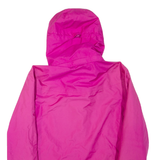 JACK WOLFSKIN Womens Rain Jacket Pink Hooded UK 16