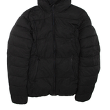 CHAMPION Womens Puffer Jacket Black Hooded M
