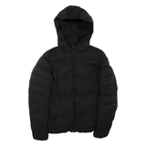 CHAMPION Womens Puffer Jacket Black Hooded M