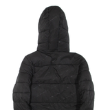 CHAMPION Womens Puffer Jacket Black Hooded M
