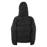 CHAMPION Womens Puffer Jacket Black Hooded M