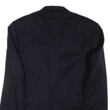 Mens Blazer Jacket Blue Wool XL