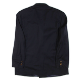 Mens Blazer Jacket Blue Wool XL