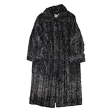 C.D.V Womens Coat Black Viscose Chevron XL