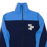Mens Track Jacket Blue Colourblock M