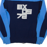 Mens Track Jacket Blue Colourblock M