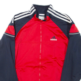 ADIDAS Mens Track Jacket Red Colourblock S