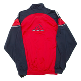 ADIDAS Mens Track Jacket Red Colourblock S