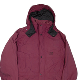 HELLY HANSEN Womens Jacket Maroon Nylon Hooded XL