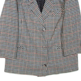 Womens Blazer Jacket Grey Houndstooth XL