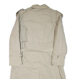 Belted Womens Trench Jacket Beige 2XL