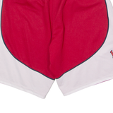 CHAMPION Valais Basketball #15 Mens Sports Shorts Red Colourblock L W28