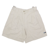 DECATHLON Pleated Womens Casual Shorts Beige S W28
