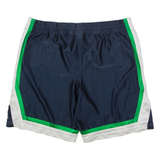 ADIDAS Basketball Mens Sports Shorts Blue Colourblock L W38