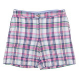 TOMMY HILFIGER Womens Casual Shorts Pink Plaid M W32