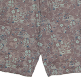 HANBURY Mens Cargo Shorts Brown Floral XL W40