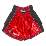 BOLO Martial Arts Mens Sports Shorts Red Colourblock S W22