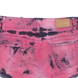 DIESEL Tie-Dye Womens Denim Shorts Pink M W30