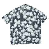 Q/S Mens Hawaiian Shirt Black Floral 2XL