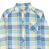 Womens Shirt Blue Check Long Sleeve S