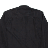 RUNNING BEAR Mens Plain Shirt Black Long Sleeve XS