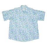 LORENZINI Mens Shirt Blue Floral M