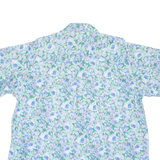 LORENZINI Mens Shirt Blue Floral M