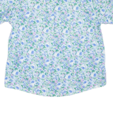 LORENZINI Mens Shirt Blue Floral M