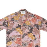 MCKAY Mens Shirt Brown Crazy Pattern XL