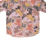 MCKAY Mens Shirt Brown Crazy Pattern XL
