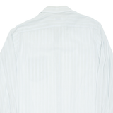 PIERRE CARDIN Mens Shirt Blue Striped Long Sleeve M