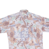 SHIRTS Mens Shirt Purple Crazy Pattern M