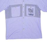 Mens Plain Shirt Purple L