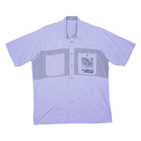 Mens Plain Shirt Purple L