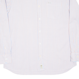 PEPE JEANS Mens Shirt Purple Striped Long Sleeve 2XL