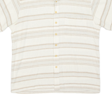 NEW TASTE Mens Shirt Beige Striped L