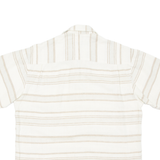 NEW TASTE Mens Shirt Beige Striped L