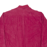 M.FINE AND SONS Mens Plain Shirt Red Long Sleeve XL