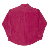 M.FINE AND SONS Mens Plain Shirt Red Long Sleeve XL